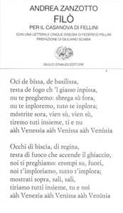 Filò. Per il Casanova di Fellini
