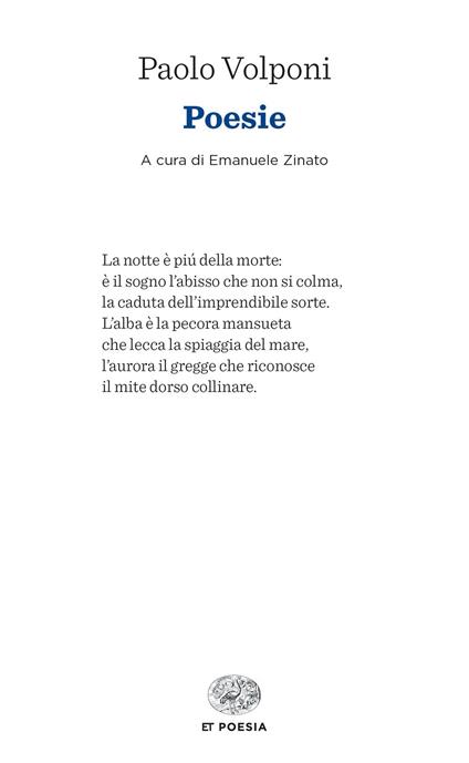 Poesie - Paolo Volponi - copertina