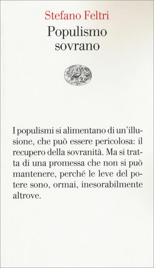 Populismo sovrano - Stefano Feltri - copertina