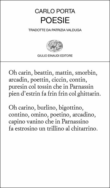 Poesie. Testo milanese a fronte - Carlo Porta - copertina