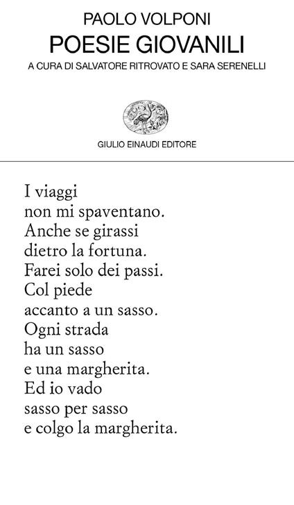 Poesie giovanili - Paolo Volponi - copertina