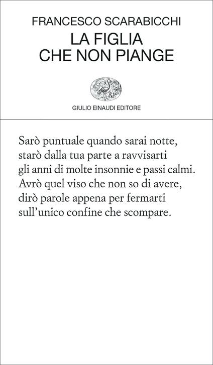 La figlia che non piange - Francesco Scarabicchi - copertina