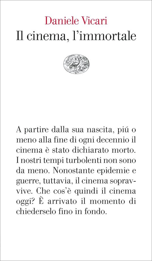 Il cinema, l'immortale - Daniele Vicari - copertina