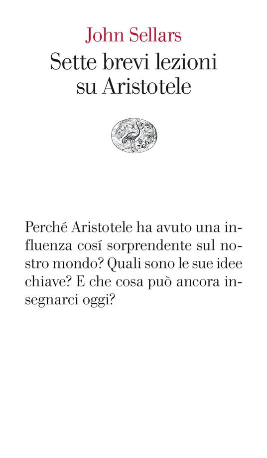 Sette brevi lezioni su Aristotele - John Sellars - copertina