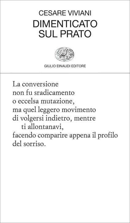 Dimenticato sul prato - Cesare Viviani - copertina