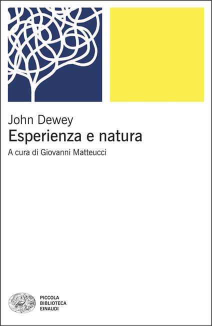 Esperienza e natura - John Dewey - copertina