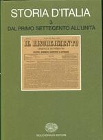 Storia d'Italia. Vol. 3: Dal primo Settecento all'unità.