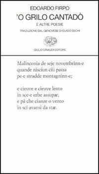 Grillo cantadò e altre poesie ('O) - Edoardo Firpo - copertina