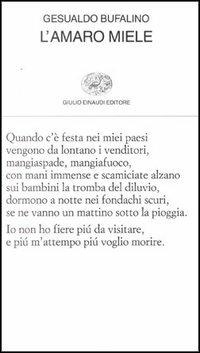 L'amaro miele - Gesualdo Bufalino - copertina