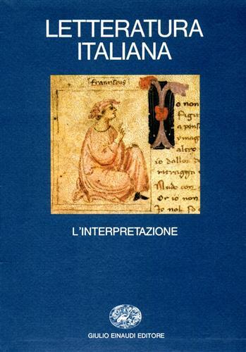 Letteratura italiana. Vol. 4: L'Interpretazione. - copertina