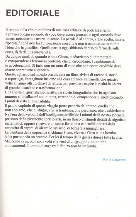 Volume. Ascoltando il mondo. Il Magazine di Chora Media e Feltrinelli. Vol. 1: Il tempo - 6