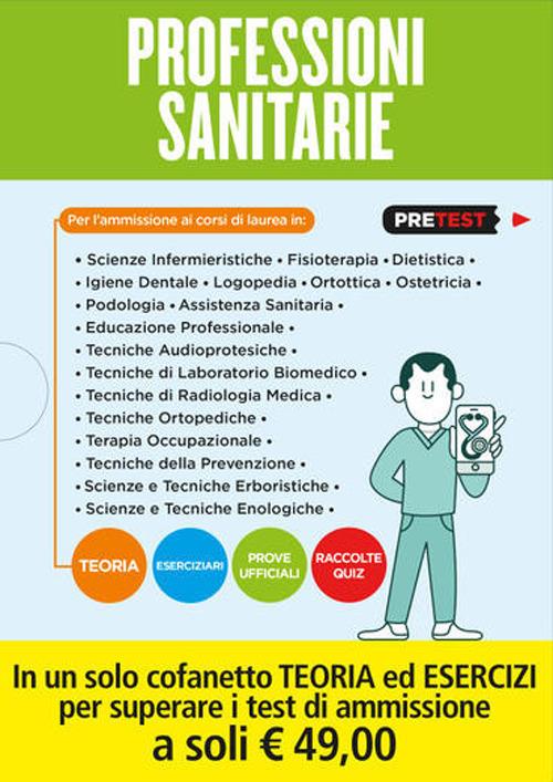 Professioni sanitarie. Teoria-Eserciziari-Prove ufficiali-Raccolte quiz - copertina