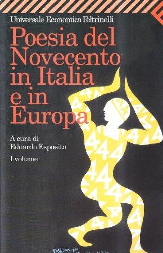 Poesia del Novecento in Italia e in Europa. Vol. 1 - copertina