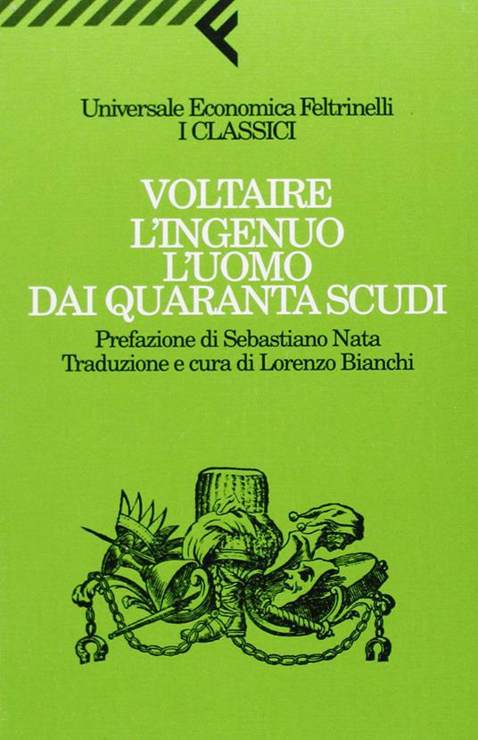 L' ingenuo-L'uomo dai quaranta scudi - Voltaire - copertina