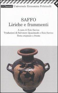 Liriche e frammenti. Testo greco a fronte - Saffo - copertina