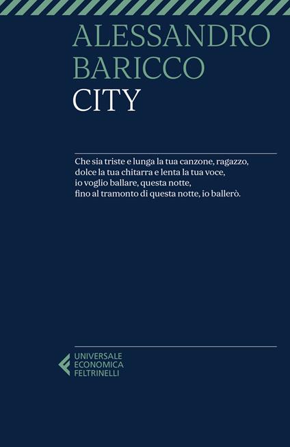 City - Alessandro Baricco - copertina