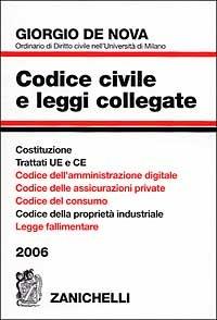 Codice civile e leggi collegate 2006 - Giorgio De Nova - copertina