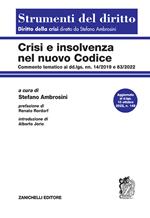 Crisi e insolvenza nel nuovo codice. Commento tematico ai dd.lgs. nn. 14/2019 e 83/2022