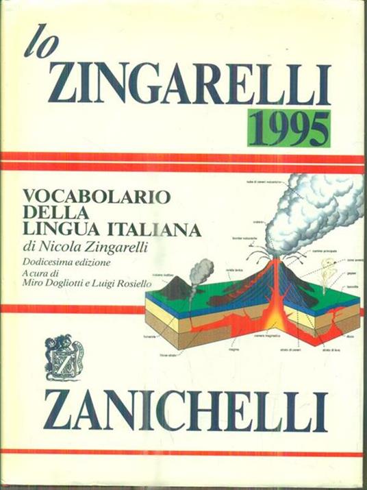 Lo Zingarelli 1995. Vocabolario della lingua italiana - Nicola Zingarelli - copertina
