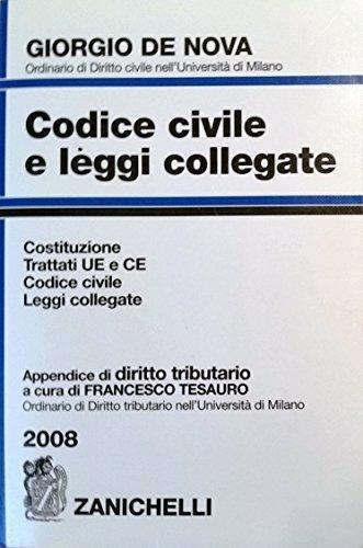  Codice civile e leggi collegate e appendice diritto tributario. Con CD -ROM - copertina