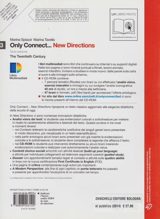  Only connect... new directions. Con CD-ROM. Con espansione online. Vol. 3: The twentieth century - 2