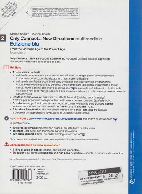  Only connect... new directions. Ediz. blu. Con CD-ROM. Con espansione online. Vol. 2: From the victorian age to the present age - 2