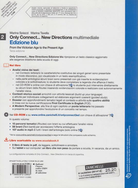  Only connect... new directions. Ediz. blu. Con CD-ROM. Con espansione online. Vol. 2: From the victorian age to the present age - 2