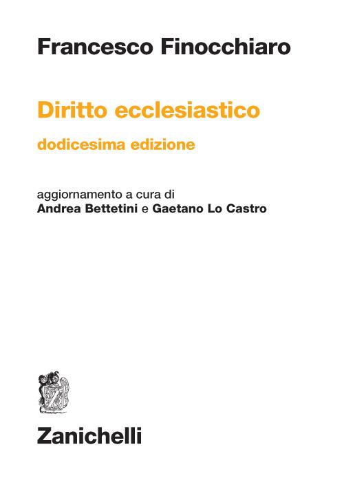 Diritto ecclesiastico - Francesco Finocchiaro - copertina