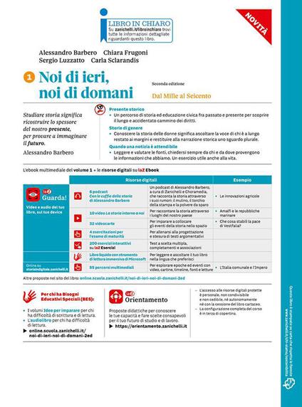  Noi di ieri, noi di domani. Con educazione civica. Per le Scuole superiori. Vol. 1: Dall'anno Mille al Seicento