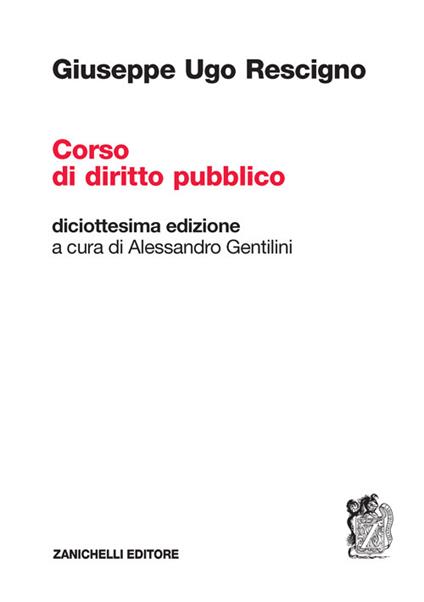 Corso di diritto pubblico - Giuseppe Ugo Rescigno - copertina