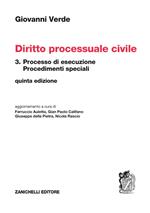 Diritto processuale civile. Vol. 3: Processo di esecuzione