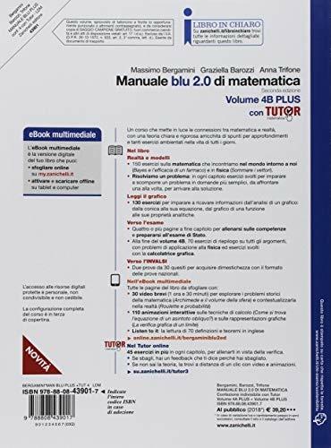 Manuale blu 2.0 di matematica. Ediz. PLUS. Con laZ Tutor. Per le Scuole superiori. - Massimo
