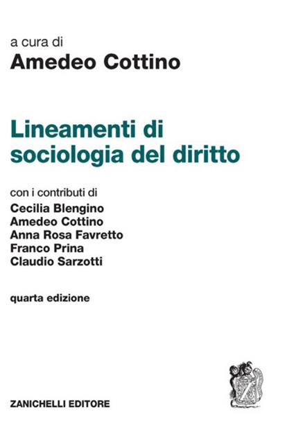 Lineamenti di sociologia del diritto - copertina