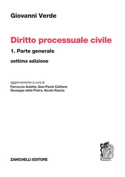 Diritto processuale civile. Vol. 1: Parte generale - Giovanni Verde - copertina