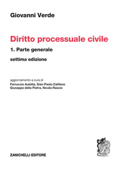 Diritto processuale civile. Vol. 1: Parte generale - Giovanni Verde - copertina