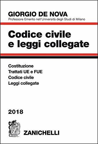 Codice civile e leggi collegate 2018 - Giorgio De Nova - copertina