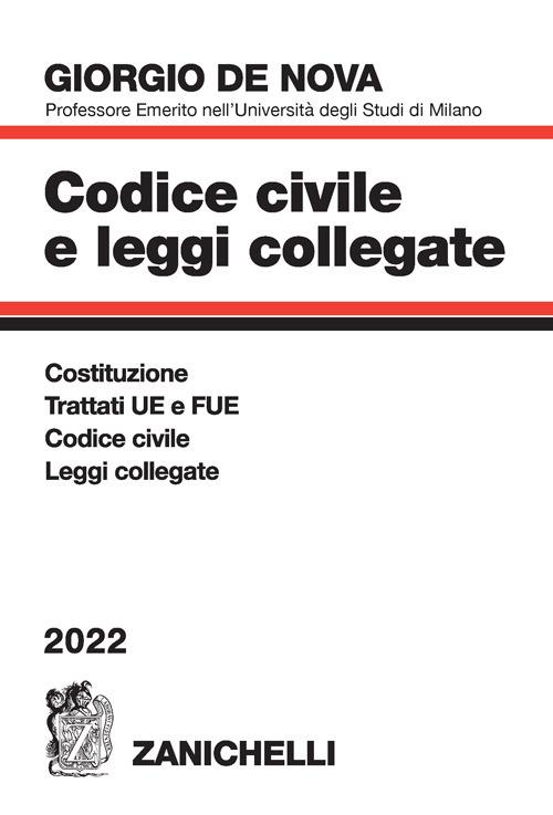 Codice civile e leggi collegate 2022 - Giorgio De Nova - copertina