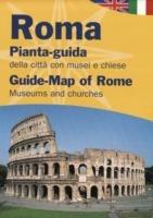 Roma. Pianta-guida della città con musei e chiese. Ediz. italiana e inglese - copertina