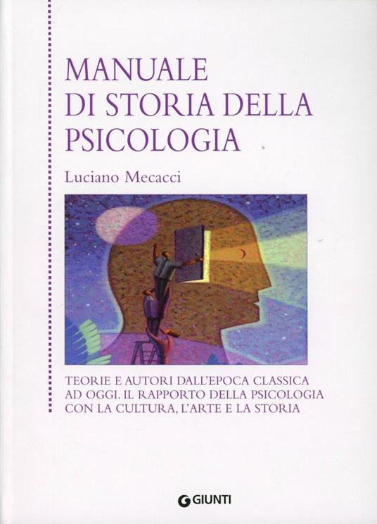 Manuale di storia della psicologia - Luciano Mecacci - copertina