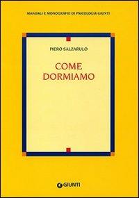 Come dormiamo - Piero Salzarulo - copertina