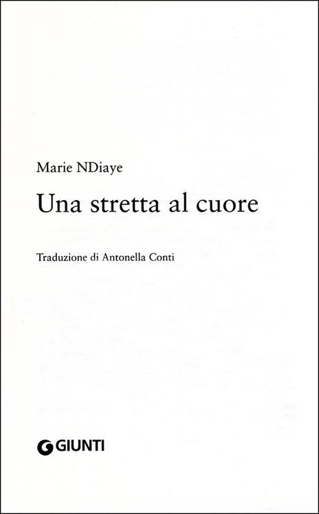 Una stretta al cuore - Marie Ndiaye - 2