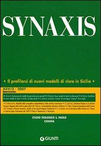 Quaderni di Synaxis. Vol. 25/2 - copertina