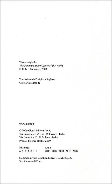 La fontana al centro del mondo - Robert Newman - 2