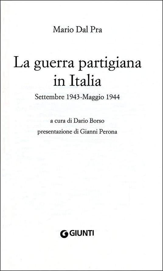 La guerra partigiana in Italia - Mario Dal Pra - 2