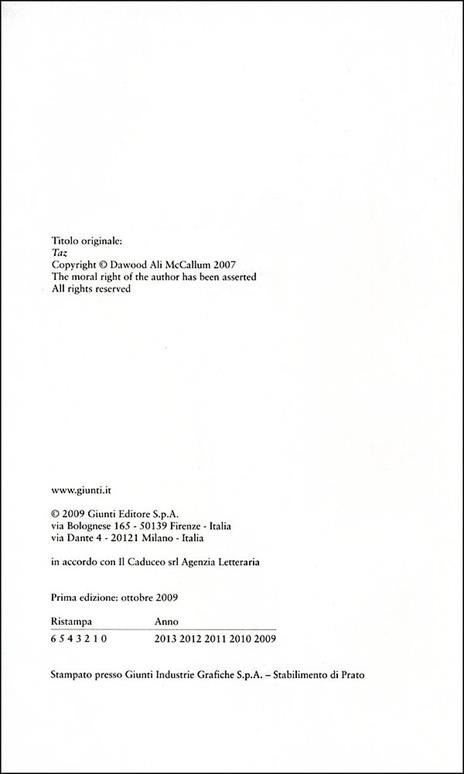 Io morirò domani - Dawood Ali McCallum - 2