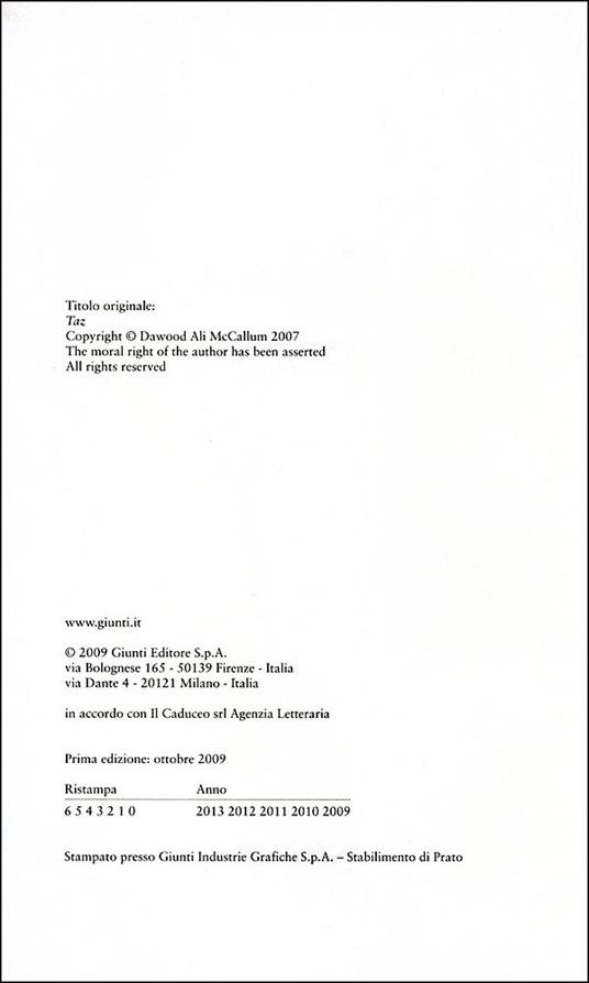 Io morirò domani - Dawood Ali McCallum - 2
