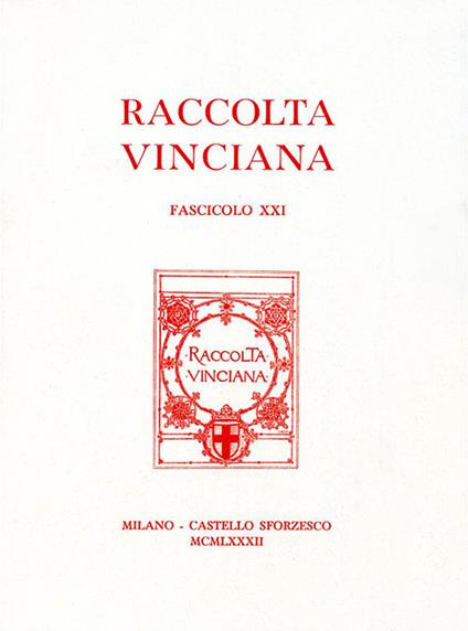 Raccolta Vinciana (1982). Vol. 21 - copertina