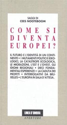  Come si diventa europei? -  Cees Nooteboom - copertina