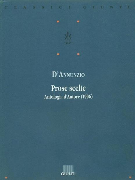 Prose scelte - Gabriele D'Annunzio - copertina