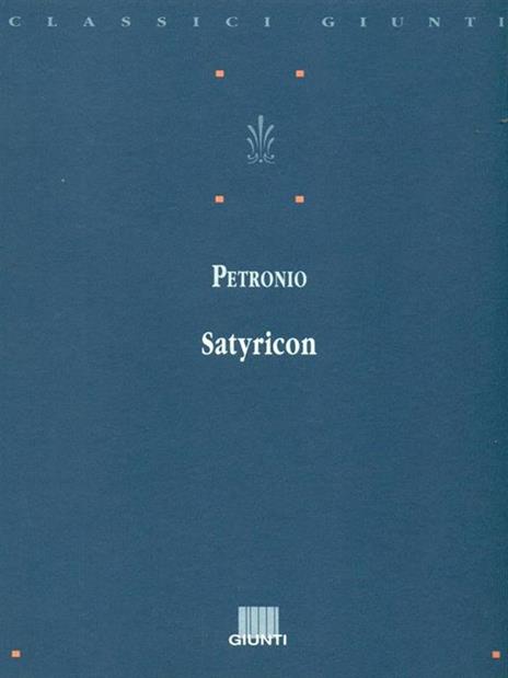 Satyricon - Arbitro Petronio - copertina